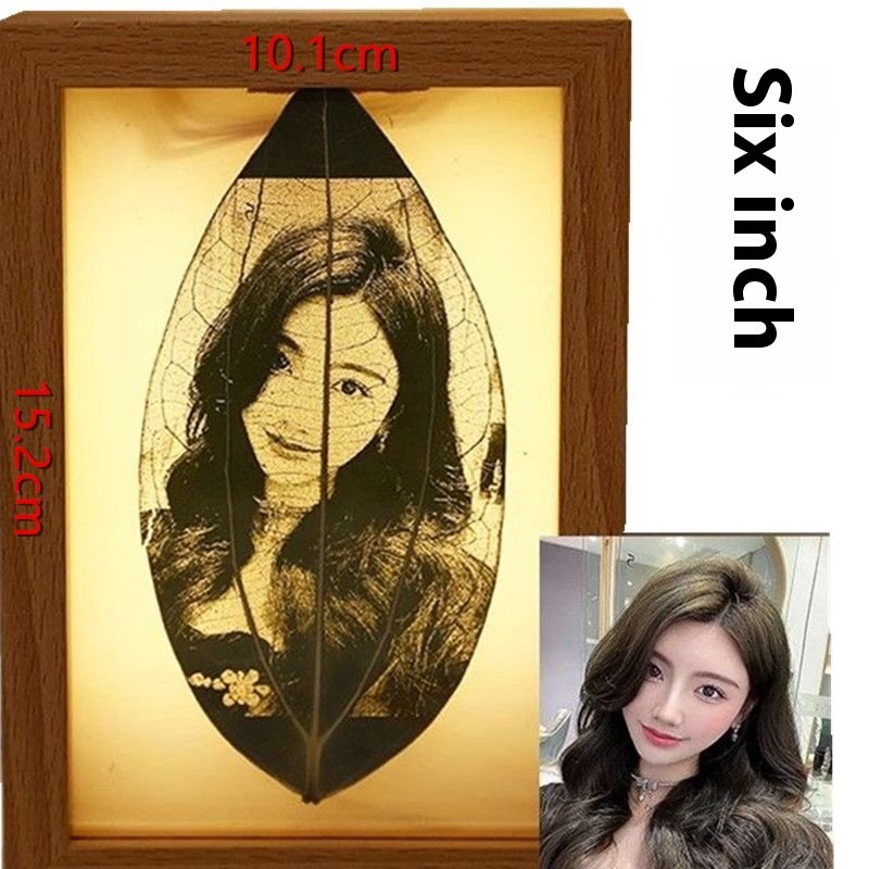 Peace leaf carving customized creative photo frame photo - Image 12