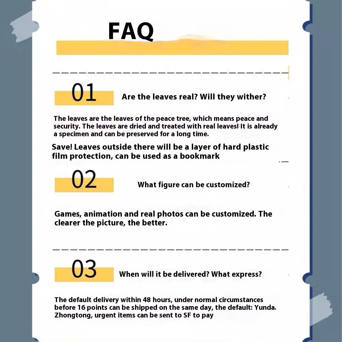 Peace leaf carving customized creative photo frame photo - Image 3