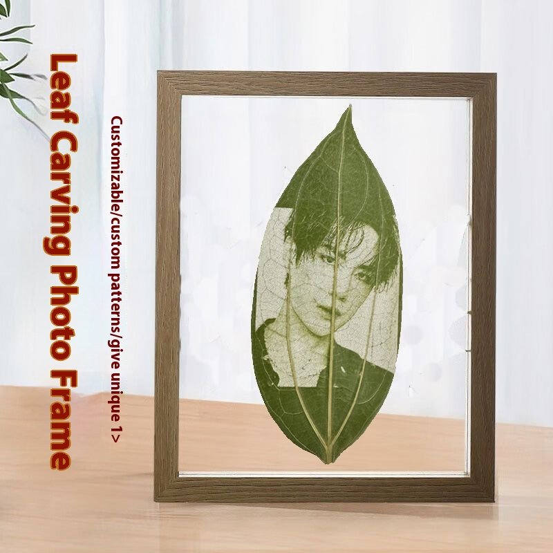 Peace leaf carving customized creative photo frame photo - Image 8