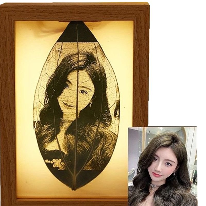 Peace leaf carving customized creative photo frame photo - Image 9