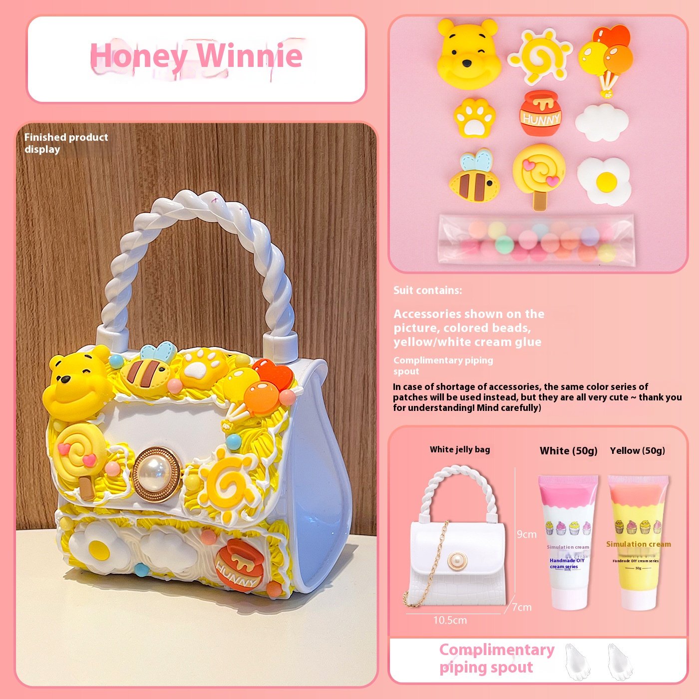 New Handbag Children's Handmade Toy Cream Glue Accessories Material Bag Diy Crossbody Bag Girl Bag Gift - Image 26