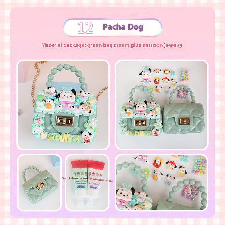 New Handbag Children's Handmade Toy Cream Glue Accessories Material Bag Diy Crossbody Bag Girl Bag Gift - Image 38