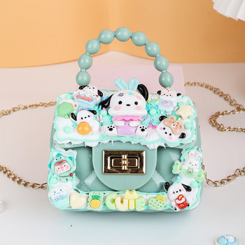 New Handbag Children's Handmade Toy Cream Glue Accessories Material Bag Diy Crossbody Bag Girl Bag Gift - Image 4