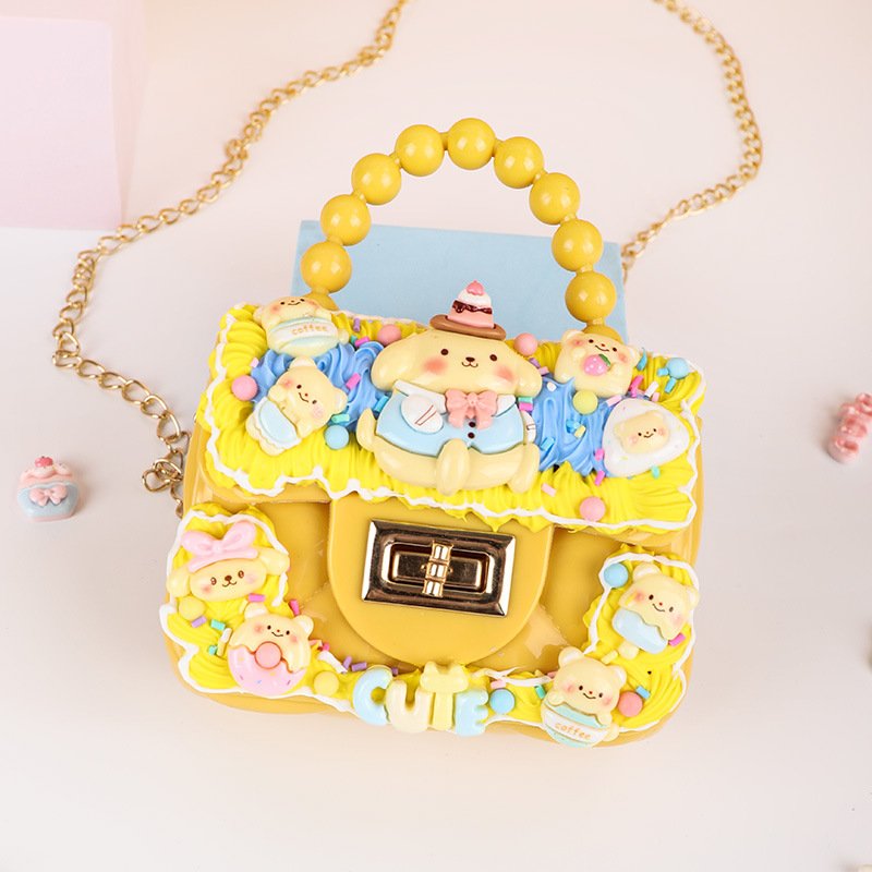 New Handbag Children's Handmade Toy Cream Glue Accessories Material Bag Diy Crossbody Bag Girl Bag Gift - Image 3