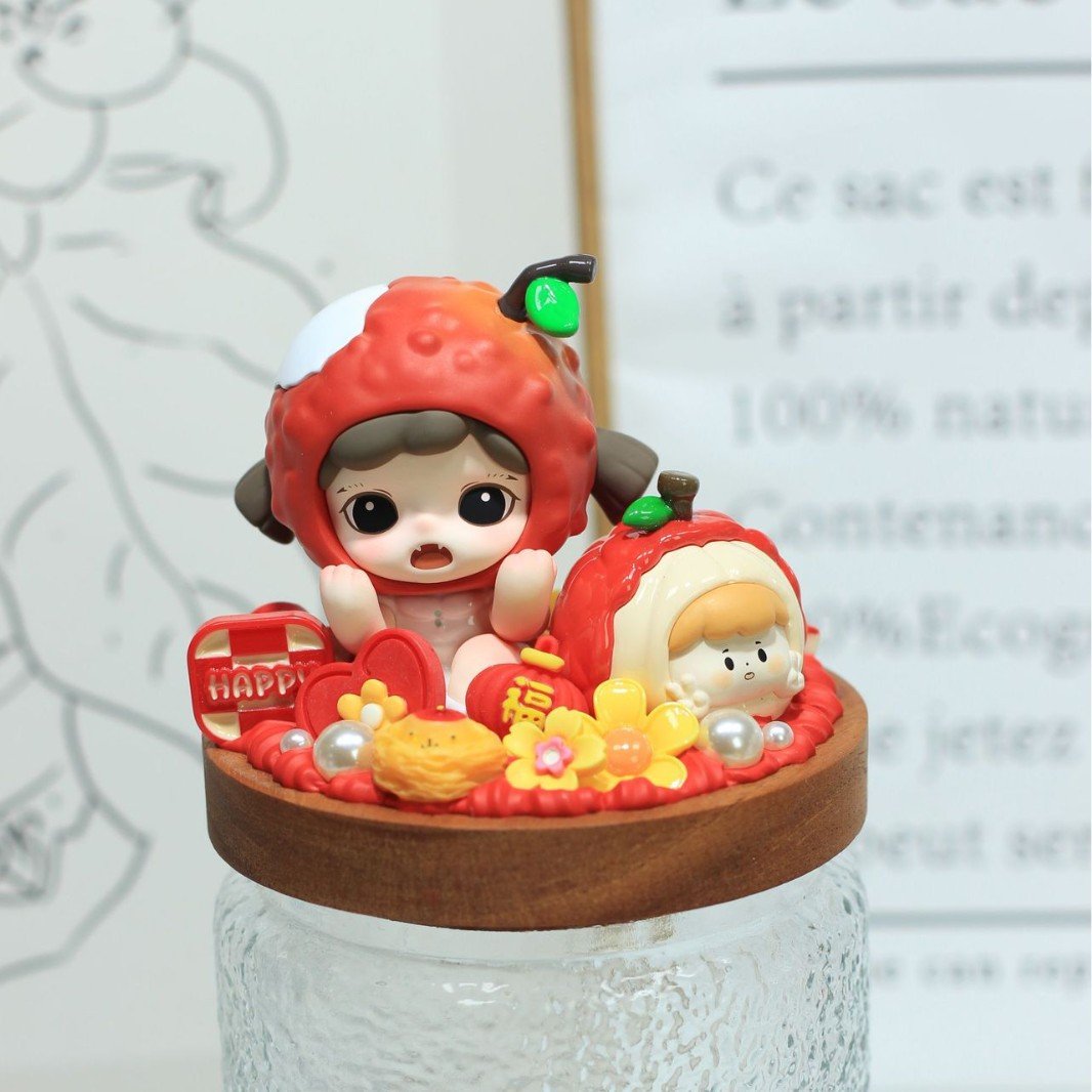 Glass storage, storage tank, bubble Mart, cream glue diy, tide play hand-made glass - Image 3