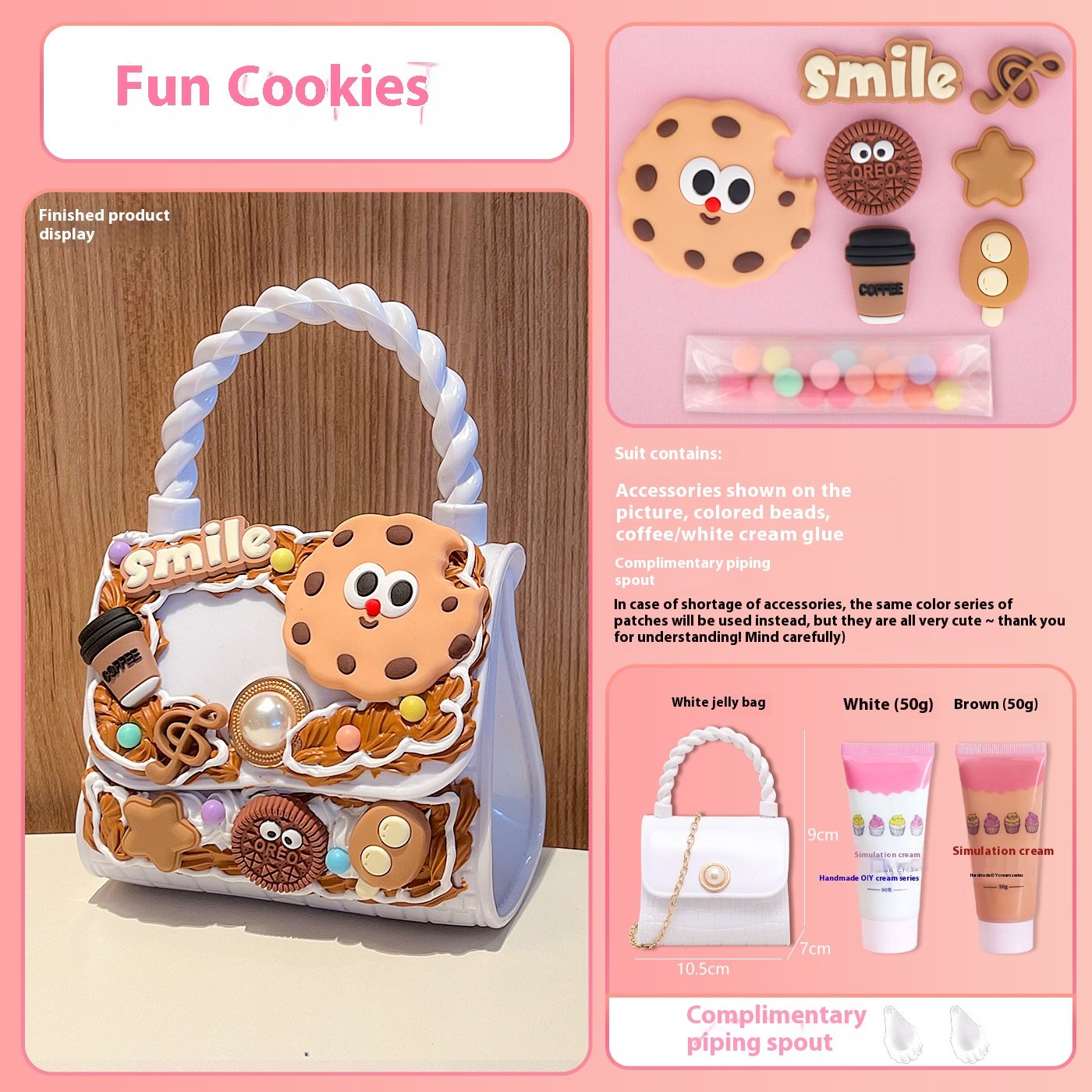 New Handbag Children's Handmade Toy Cream Glue Accessories Material Bag Diy Crossbody Bag Girl Bag Gift - Image 27